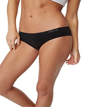 Boody - Hipster Bikini -Womens Underwear -Low Rise, Cheeky Cut, Moderate Coverage - Flat-Ribbed Waistband -Bamboo Viscose Black