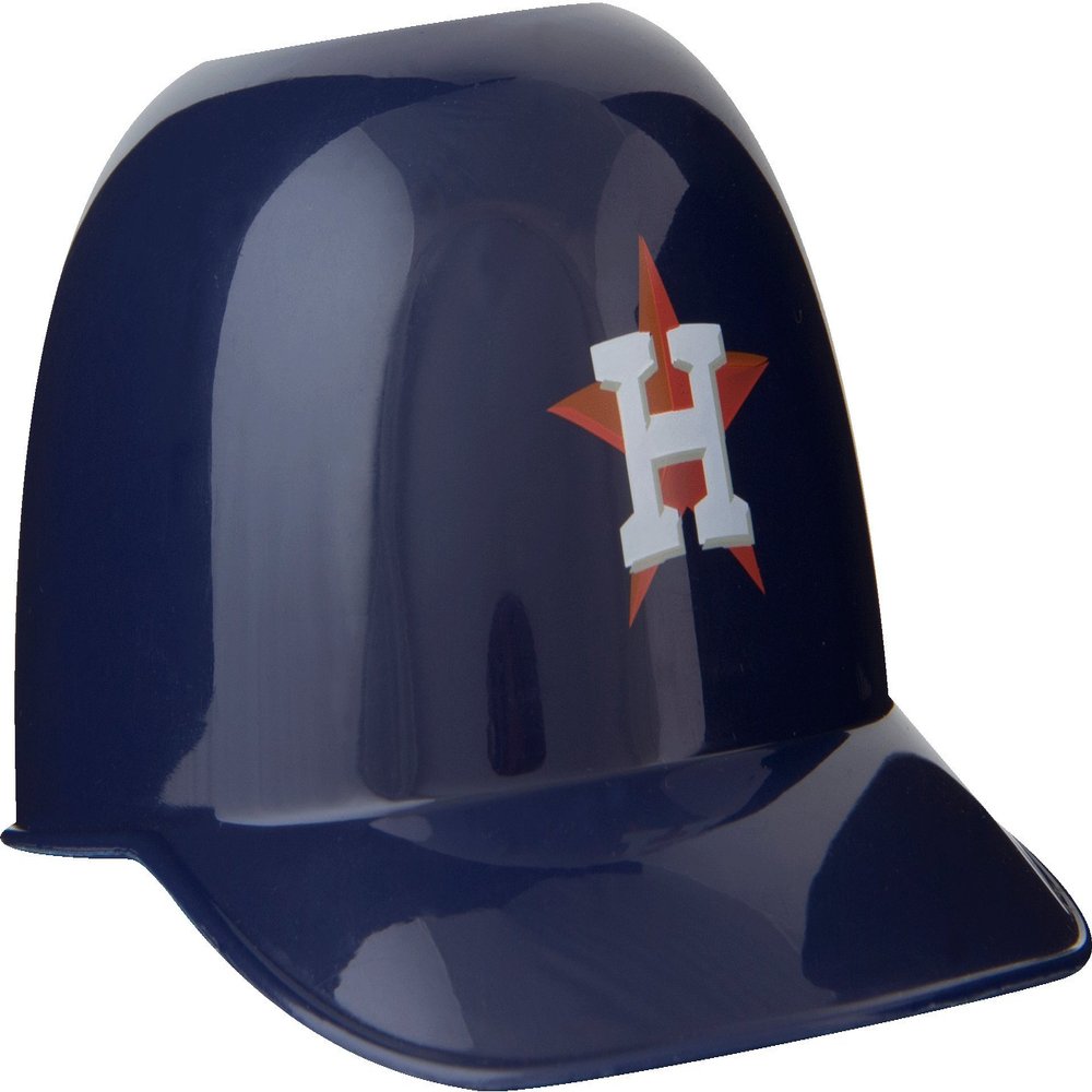 Official MLB Mini Baseball Helmet 8oz Ice Cream/Snack Bowls, 1 Count, Houston Astros