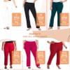 Hybrid & Company Womens Business Millennium Slim Bootcut Pants P44972BL Charcoal L view 4