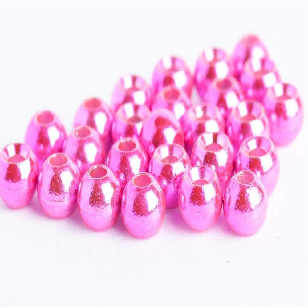 Blue Wing Olive Tungsten Beads for Fly Tying - 100 Pack (Metallic Pink, 2.8 mm (7/64))