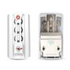 Silver White ABS Password Lock replacement luggage Lock For Suitcase pull rod box trunk suitcase password box Repair for DIY K003# 4 hole Typ (1) view 3