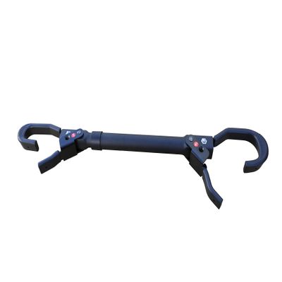 SPAREHAND Alternative Bike Frame Adapter - Strong Steel Bicycle Carrier with Top Tube Cross Bar - Push Pins Lock Adapter - 22" to 32" Adjustable Telescopic Bar for Women & Children Bicycle Black