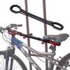 SPAREHAND Alternative Bike Frame Adapter - Strong Steel Bicycle Carrier with Top Tube Cross Bar - Push Pins Lock Adapter - 22" to 32" Adjustable Telescopic Bar for Women & Children Bicycle  Black view 4