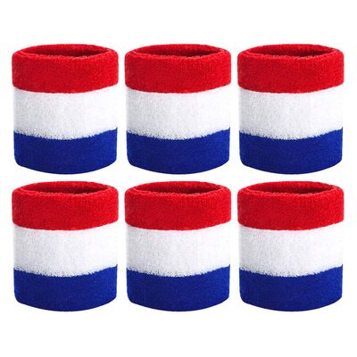 HANERDUN Wrist Sweatbands Thick Terry Cloth Wristbands for Men and Women Athletic Sweat Bands for Sports Tennis Gym Basketball