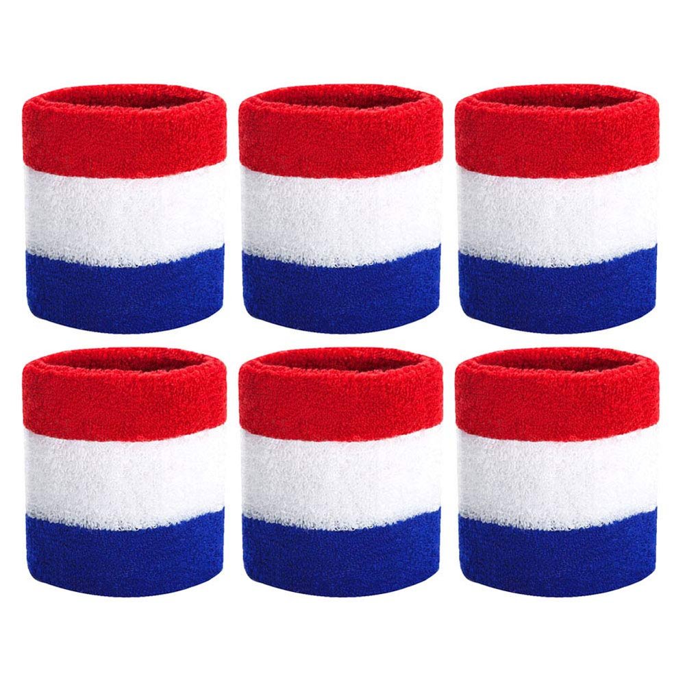 HANERDUN Wrist Sweatbands Thick Terry Cloth Wristbands for Men and Women Athletic Sweat Bands for Sports Tennis Gym Basketball