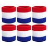 HANERDUN Wrist Sweatbands Thick Terry Cloth Wristbands for Men and Women Athletic Sweat Bands for Sports Tennis Gym Basketball view 1