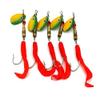 LENPABY 10pcs Metal Sequin Spinner Spoon Fishing Lures Artificial Peche Wobble bass Japan Hooks Fishing baits isca Pesca Fishing Tackles view 1
