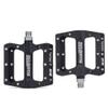 BIKEIN PRO MTB Bike Pedals Nylon Fiber Non-Slip 9/16 Inch Bicycle Platform Flat Pedals for Road Mountain BMX Bike Black view 1
