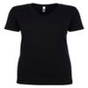 Next Level Women's Ideal V-Neck Tee, Black, L view 1