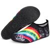 ANLUKE Water Shoes Barefoot Aqua Yoga Socks Quick-Dry Beach Swim Surf Shoes for Women Men Black/Rainbow 44/45 view 1