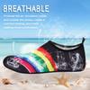 ANLUKE Water Shoes Barefoot Aqua Yoga Socks Quick-Dry Beach Swim Surf Shoes for Women Men Black/Rainbow 44/45 view 3