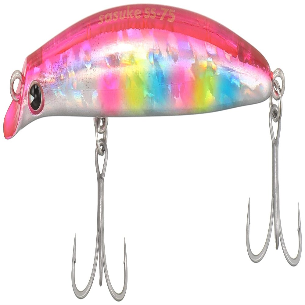 AMZ Design (ima) Minnow Sasuke SS 3.0 inches (75 mm), 0.2 oz (7 g), Pink Back Candy #SKS75-106