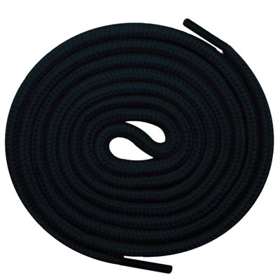 150cm / 59" Long 4mm Round Shoelaces Coloured Cord Suitable for Adult and Kids Sport Trainers Hi-tops Football Boots Laces (Black)