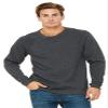 BELLA+CANVAS Men'sZipper All-Season Fleece Hoodie Small Dark Grey HTHR view 1
