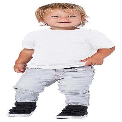 Bella + Canvas Toddler Jersey Short-Sleeve T-Shirt,WHITE,3T