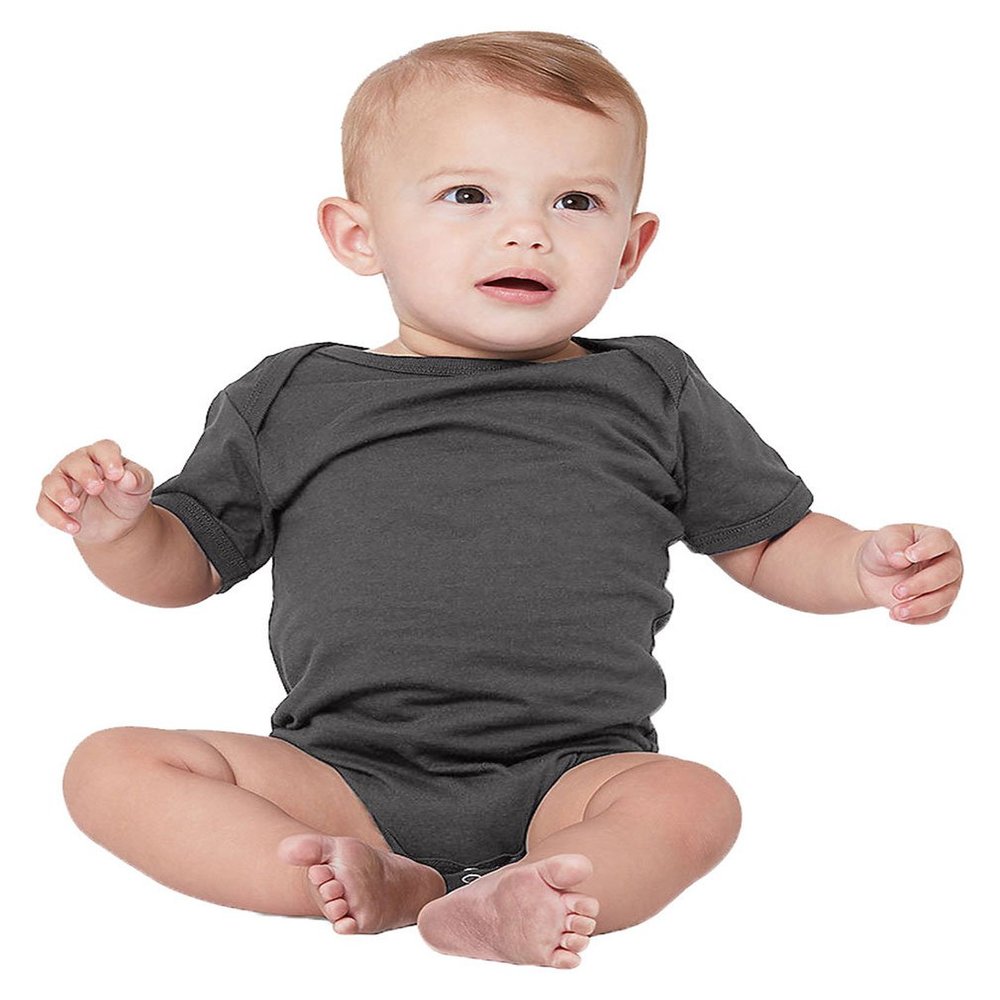 Bella + Canvas Infant Jersey Short-Sleeve One-Piece 18-24MOS ASPHALT