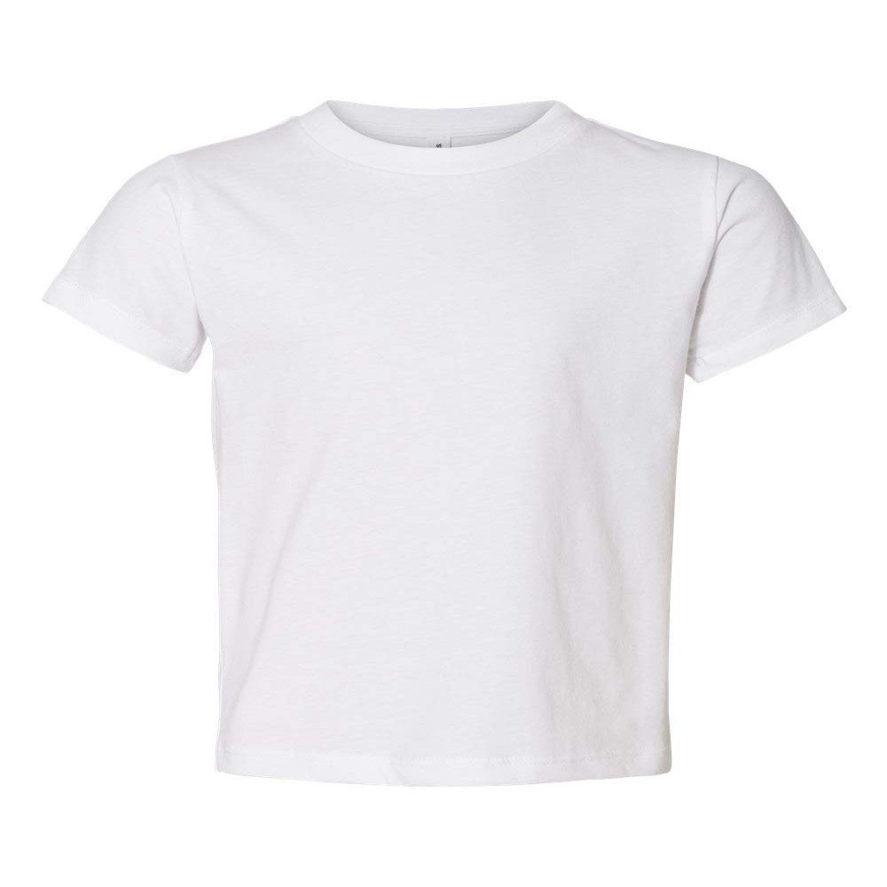 BELLA+CANVAS Toddler Jersey Short-Sleeve T-Shirt,White,5T
