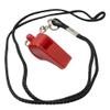 Cannon Sports Loud Plastic Whistle with Lanyard for Coach, Referee, Soccer, & Football (Red/Black) view 1