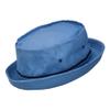 e4Hats.com Big Size Striped Roll Up Bucket Hat - Sky Navy 2XL-3XL view 3