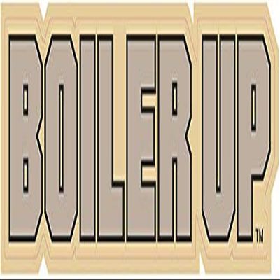 8 Inch Boiler Up Purdue University Boilermakers PU Logo Removable Wall Decal Sticker Art NCAA Home Room Decor 8 by 2 Inches