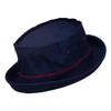 e4Hats.com Big Size Striped Roll Up Bucket Hat - Navy Wine XL-2XL view 3