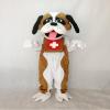 rushopn Cute New Brown and White St. Bernard Dog Mascot Costume
