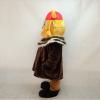 rushopn Cute Thor the Giant Viking Mascot Costume with Red Hemlet view 2