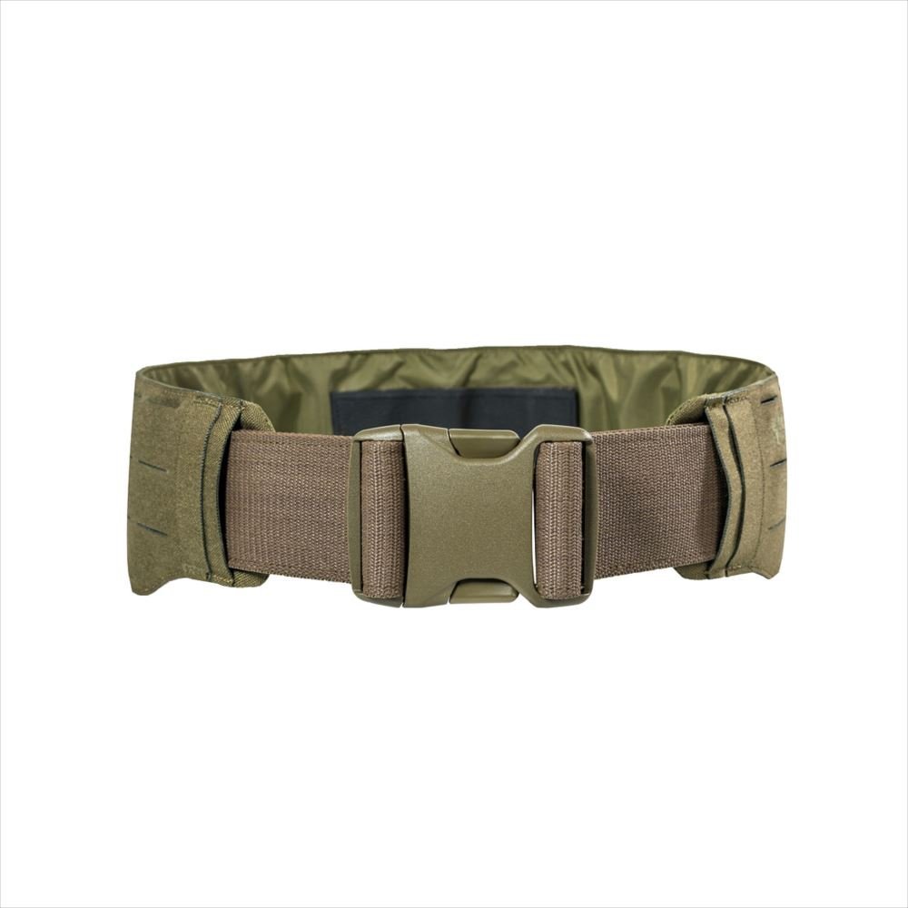 Tasmanian Tiger Warrior Belt LC, Tactical Utility Belt, Laser Cut MOLLE System, Hook-and-Loop Attachment, Olive - Medium