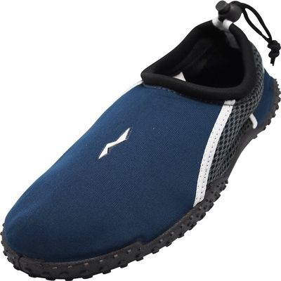 NORTY Wave Aqua Sock - Water Shoes for Kids - Swim Shoes for Kids - Beach Shoes for Kids - Water Socks - Aqua Shoes - Swimming Shoes - Skeletoe - Navy, White