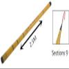 XMHF Traveling Fishing Rod 7 Sections Telescopic Pole Retractable Angling Fishing Pole Rod 2.5M Length view 2