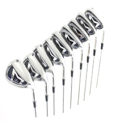 AGXGOLF Men's Magnum XS Wide Sole Edition Stainless Steel Irons Set 3-9 Irons + Pitching Wedge + Sand Wedge: Stiff Flex, Tall Length +1.5; Right Hand