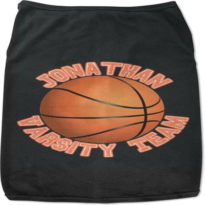 RNK Shops Personalized Basketball Black Pet Shirt - XL