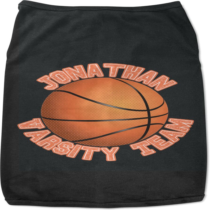 RNK Shops Personalized Basketball Black Pet Shirt - XL