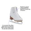Jackson Elle Womens/Girls Figure Ice Skates - Girls Size - 2, Width - W White view 2