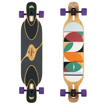 Loaded Boards Dervish Sama Bamboo Longboard Skateboard Complete (83a Durian, Flex 2)