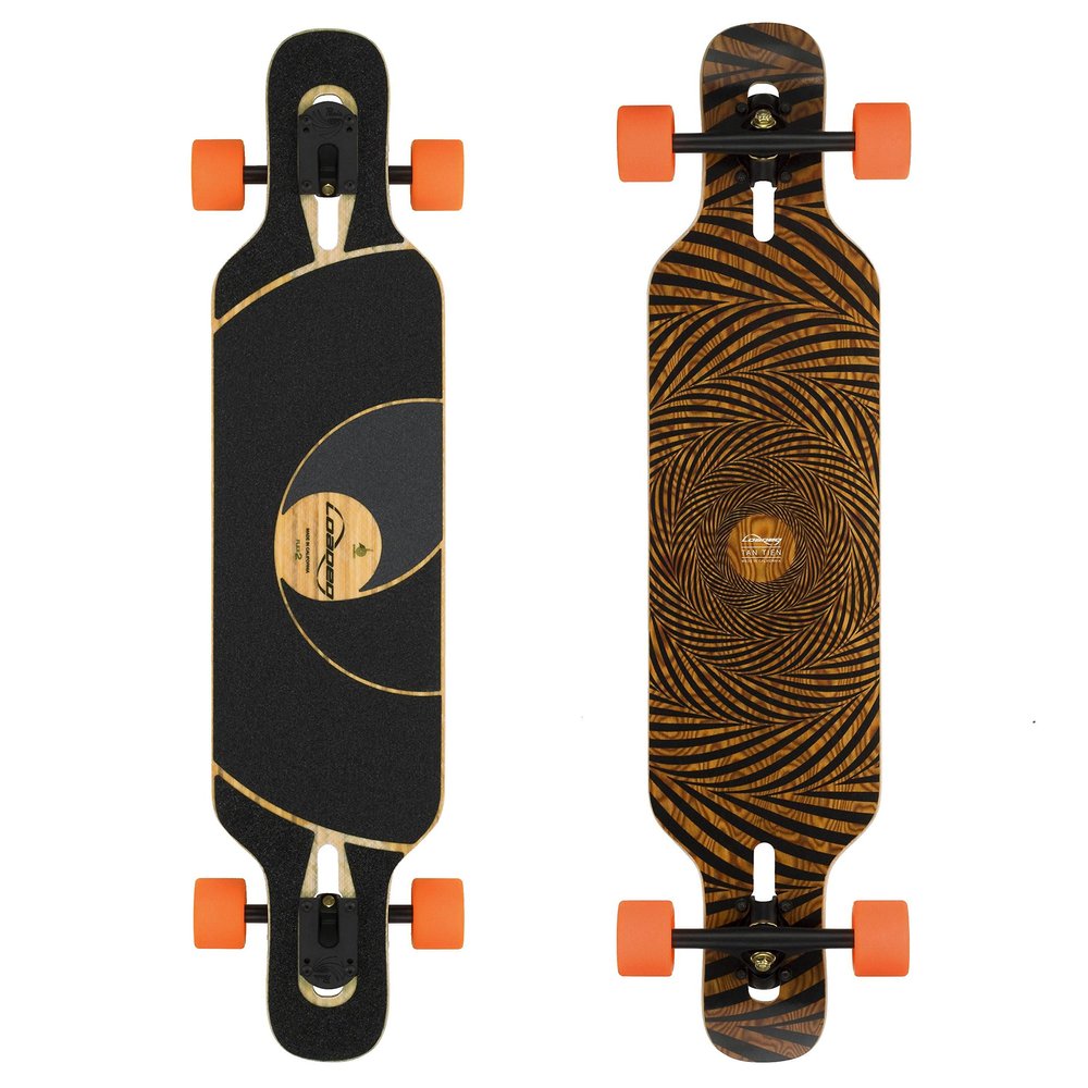 Loaded Boards Tan Tien Bamboo Longboard Skateboard Complete (80a Stimulus, Flex 2)
