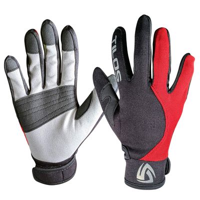 Tilos 1.5mm Tropical Dive Gloves Stretchy Mesh with Amara Leather for Snorkeling, Kayaking, Water Jet Skiing, Sailing, Scuba Diving, Rafting