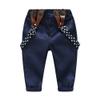 Moyikiss Studio Baby Boys Cotton Gentleman Long Sleeve Bow Tie Shirts and Suspenders Pants (Beige, 70/0-6 Months) view 4