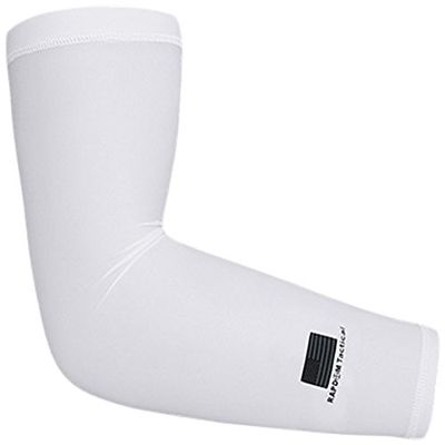 Rapdom Tactical Compression USA Arm Sleeve, White, Small/Medium