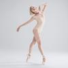 117141019 Cap Sleeve High Collor Elegant Leotards Dancer Design Ballet Leotards (XL, Nude) view 3