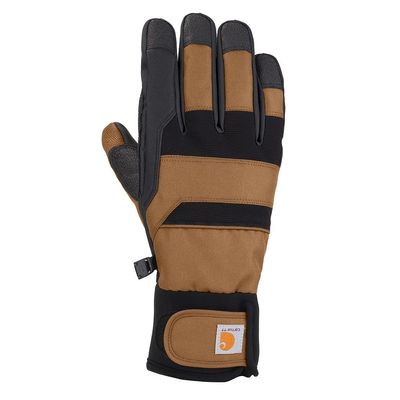Carhartt Mens Flexer Cold Weather Gloves, Brown/Black, Medium US