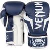 Venum Elite Boxing Gloves - White/Navy Blue view 2