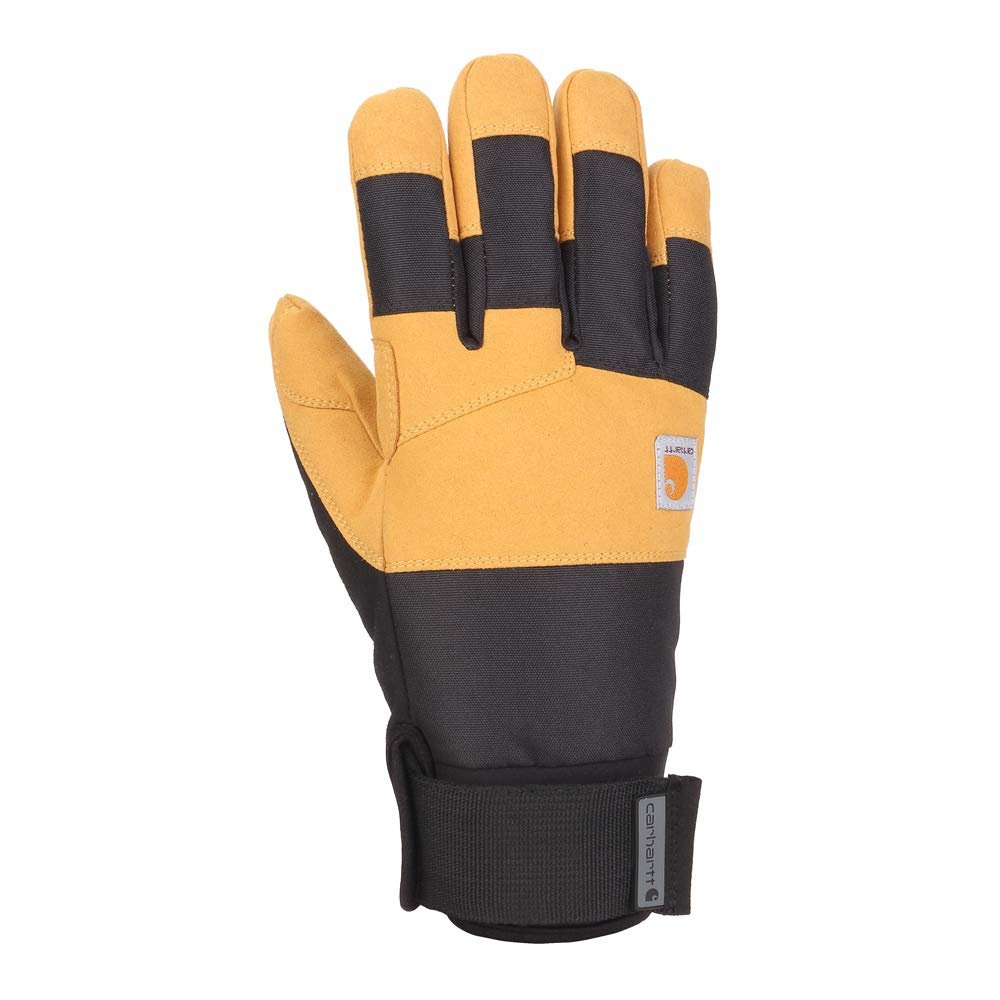 Carhartt Men's Storm Defender Insulated Secure Cuff Glove, Black Barley, X-Large