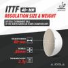 JOOLA Prime 3-Star Table Tennis Balls - 6 Pack of Professional Ping Pong Balls for Tournaments - ITTF Approved 40+mm ABS view 3