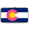 Buckle-Down Hinge Wallet - Colorado Flags6 Repeat Blue/White/Pink/Yellow view 2