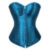 Kranchungel Corset Tops for Women: Plus Size Renaissance Corset - Lace up Bustier Overbust Halloween Costumes for Renaissance Festival Photo Shoots X-Large Teal Blue view 1