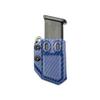 Universal 9mm/.40 Double Stack Mag Carrier- Tulster Echo Carrier IWB/OWB (Police Blue Carbon Fiber) view 2