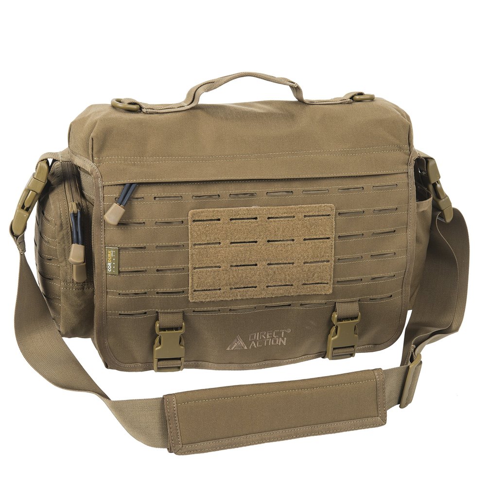 Direct Action Messenger Mk II Tactical Bag Coyote Brown Mk II 10 Liter Capacity, ideal for laptop, ipad or tablet