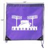 Mato & Hash Football Party Bags| Football Drawstring Cinch Backpacks for Team Events, Birthdays, and More! - Purple CA2500FOOTBALL S5 view 2