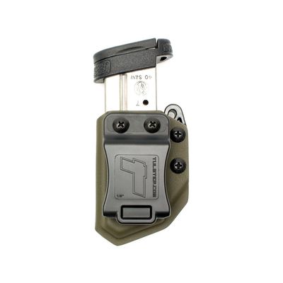 Universal 9mm/.40 Single Stack Mag Carrier- Tulster Echo Carrier IWB/OWB (OD Green)